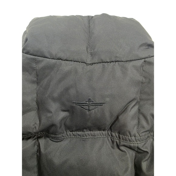 Y2K Style Dockers Black Puffer Jacket Men's L Insulated Winter Coat - Picture 10 of 16